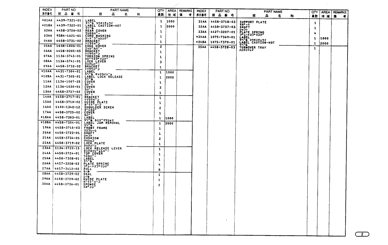 Konica-Minolta Options AD-7 Parts Manual-4